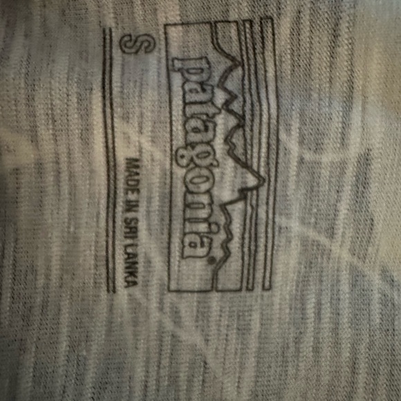 Patagonia Navy White Tropical Print Summer Dress Sz Small - Picture 5 of 5